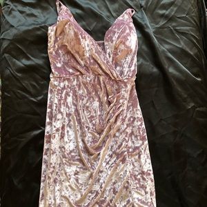 🦄Purple velvet bodycon dress